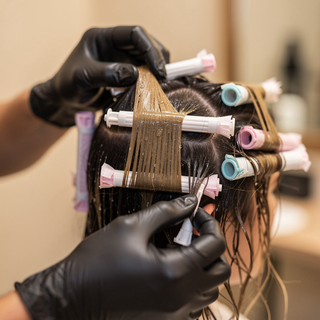 Studio One Hair Design perm service showcasing beautiful, bouncy curls in Santa Barbara, CA